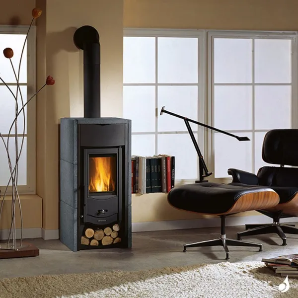 Poêle à Bois La Nordica Asia BII Puissance 6kW Sortie Fumée Supérieure – Image 4