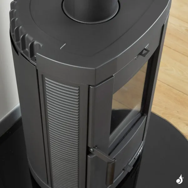 Poêle à Bois La Nordica Brigitta GB Puissance 4.7kW Sortie Fumée Supérieure – Image 4