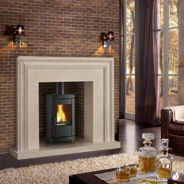 Poêle à Bois La Nordica Brigitta GB Puissance 4.7kW Sortie Fumée Supérieure – Image 5