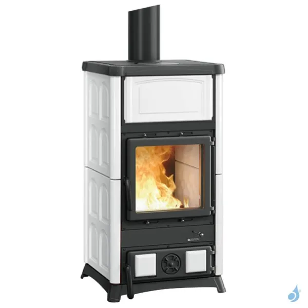 Poêle à Bois La Nordica Concita 2.0 Puissance 11.8kW Avec Récupérateur De Chaleur Sortie Fumée Supérieure