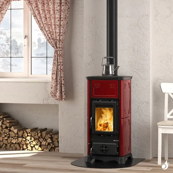 Poêle à Bois La Nordica Emiliana Puissance 6.5kW Sortie Fumée Supérieure – Image 3
