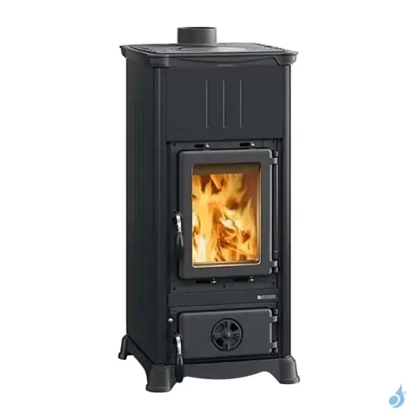 Poêle à Bois La Nordica Emiliana Steel Puissance 6.5kW Sortie Fumée Supérieure