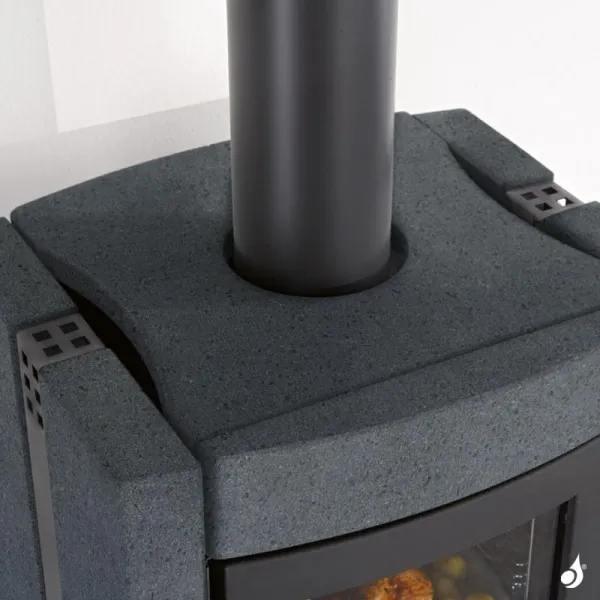 Poêle à Bois La Nordica Ester BII Puissance 7.5kW Sortie Fumée Supérieure – Image 3