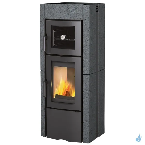 Poêle à Bois La Nordica Ester Forno Evo Puissance 8.2kW Sortie Fumée Supérieure