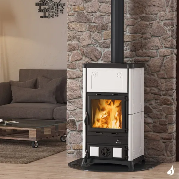 Poêle à Bois La Nordica Fedora Puissance 8.3kW Sortie Fumée Supérieure – Image 3