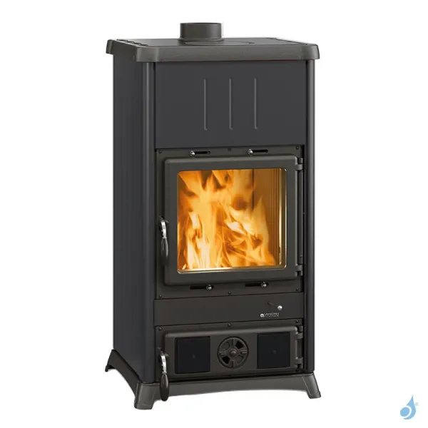 Poêle à Bois La Nordica Fedora Steel Puissance 8.3kW Sortie Fumée Supérieure