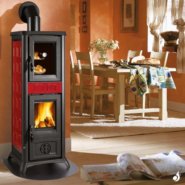 Poêle à Bois La Nordica Gemma Forno 5.0 Puissance 7.3kW Sortie Fumée Supérieure – Image 6