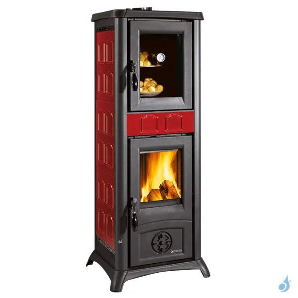 Poêle à Bois La Nordica Gemma Forno 5.0 Puissance 7.3kW Sortie Fumée Supérieure
