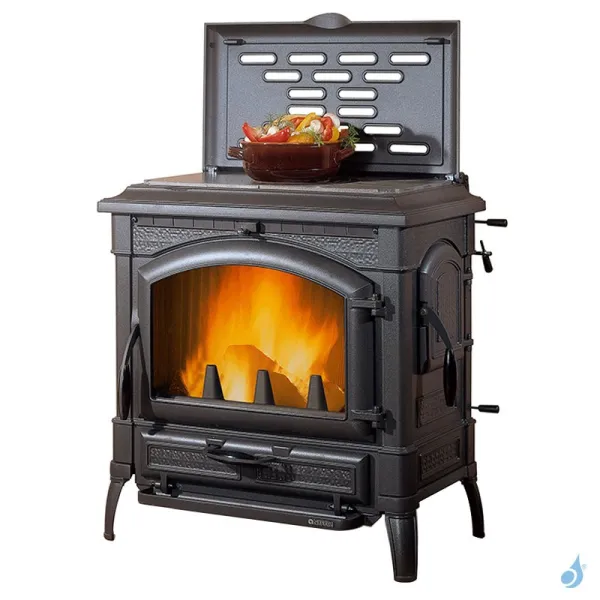 Poêle à Bois La Nordica Isotta Con Cerchi Evo Puissance 11.9kW Sortie Fumée Supérieure