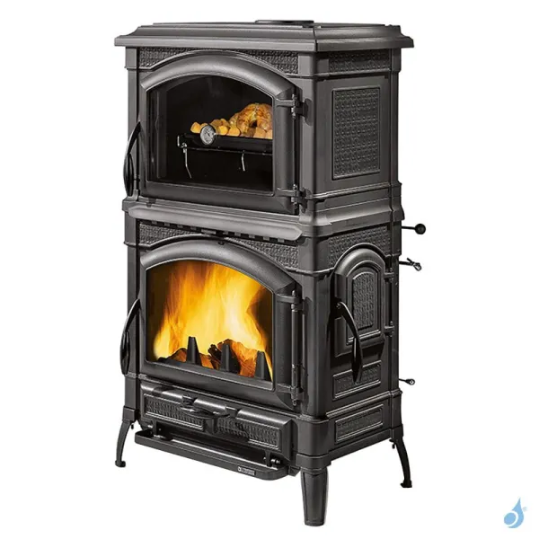 Poêle à Bois La Nordica Isotta Forno Evo Puissance 9.7kW Sortie Fumée Supérieure – Image 2