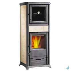 Poêle à Bois La Nordica Rossella Plus Forno Evo Puissance 9.1kW Sortie Fumée Supérieure