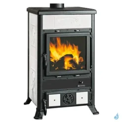 Poêle à Bois La Nordica Rossella R1 BII Puissance 8.8kW Sortie Fumée Supérieure