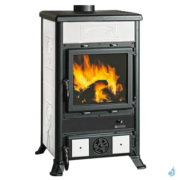 Poêle à Bois La Nordica Rossella R1 BII Puissance 8.8kW Sortie Fumée Supérieure