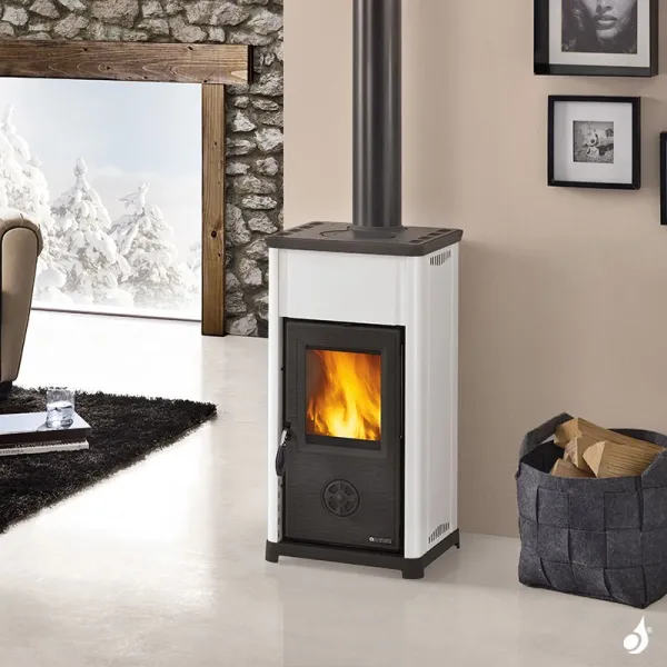 Poêle à Bois La Nordica Tea Puissance 6.6kW Sortie Fumée Supérieure – Image 3