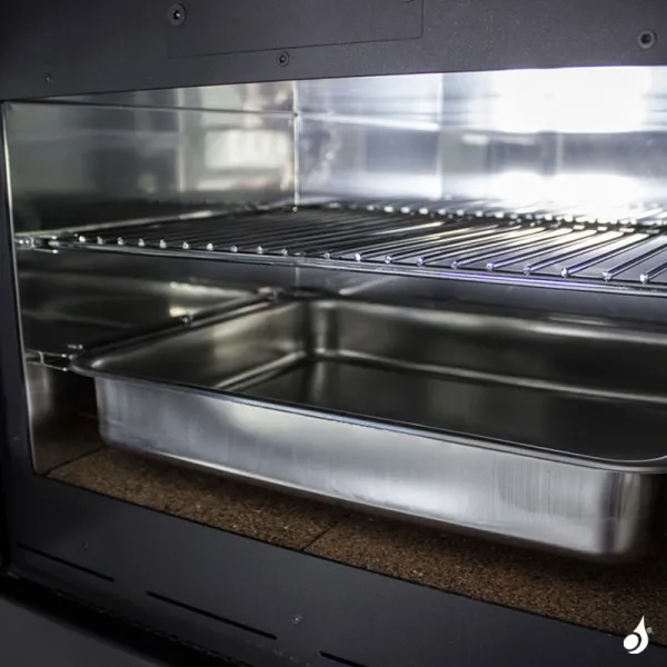 Poêle à Bois Lacunza Altea Puissance 7kW Structure Acier Four De Cuisson Sortie Fumée Supérieure Ø15 Cm – Image 6