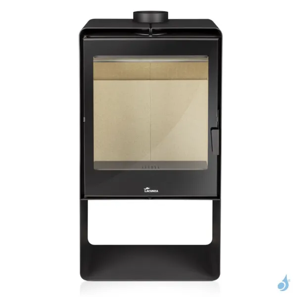 Poêle à Bois Lacunza Atlantic 613 Puissance 11kW Structure Acier Sortie Fumée Supérieure Ø15 Cm – Image 2