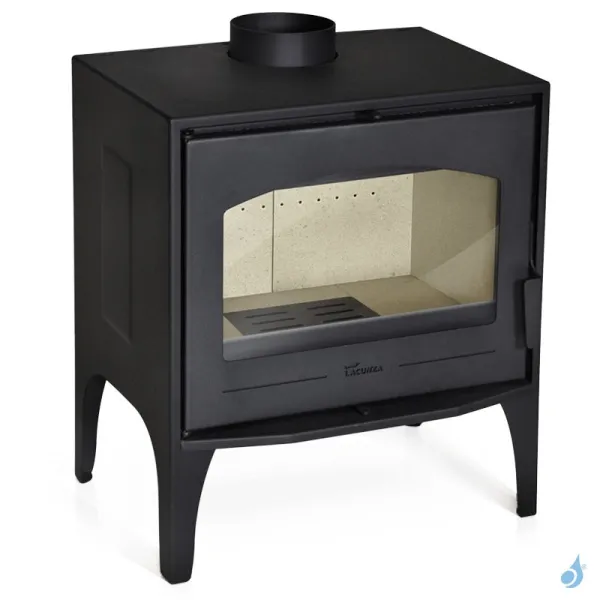 Poêle à Bois Lacunza Calpe Puissance 12kW Structure Acier Sortie Fumée Supérieure Ø15 Cm – Image 4