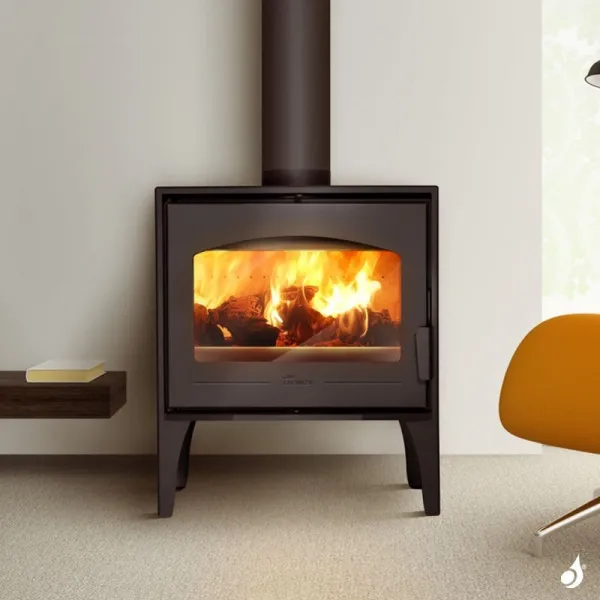 Poêle à Bois Lacunza Calpe Puissance 12kW Structure Acier Sortie Fumée Supérieure Ø15 Cm – Image 5