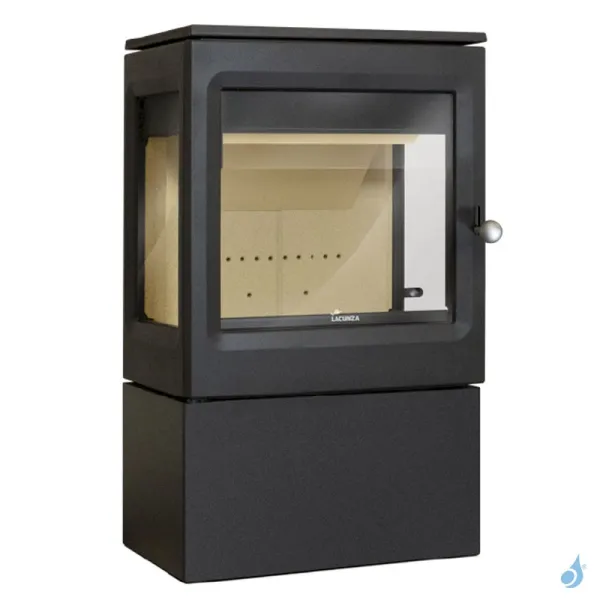 Poêle à Bois Lacunza Garde Puissance 11kW Structure Fonte Sortie Fumée Supérieure Ø15 Cm – Image 2