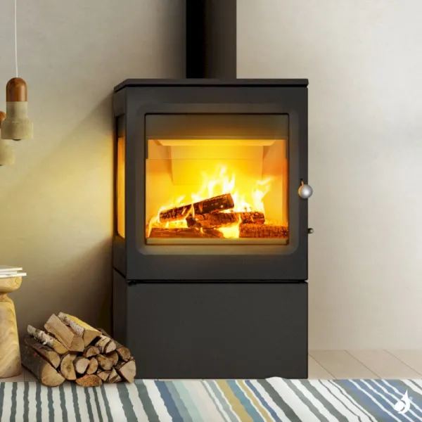 Poêle à Bois Lacunza Garde Puissance 11kW Structure Fonte Sortie Fumée Supérieure Ø15 Cm – Image 5