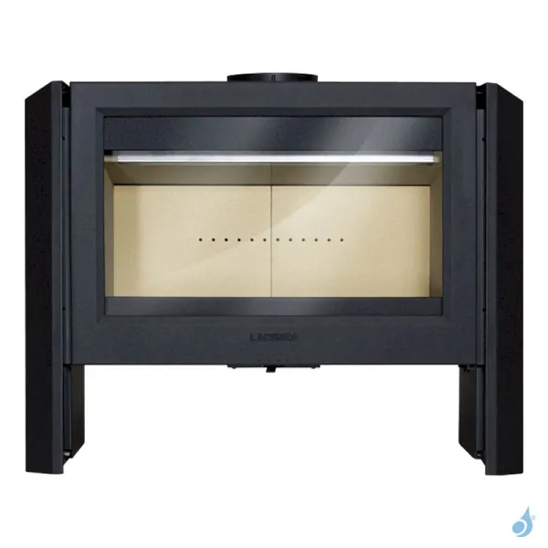 Poêle à Bois Lacunza Leon Puissance 12kW Structure Fonte Sortie Fumée Supérieure Ø20 Cm – Image 2