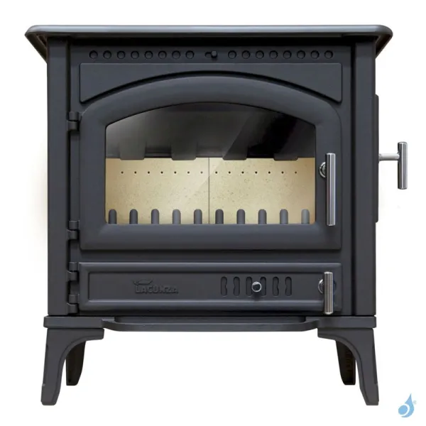 Poêle à Bois Lacunza Levante Puissance 10kW Structure Fonte Sortie Fumée Supérieure Ø15 Cm – Image 2