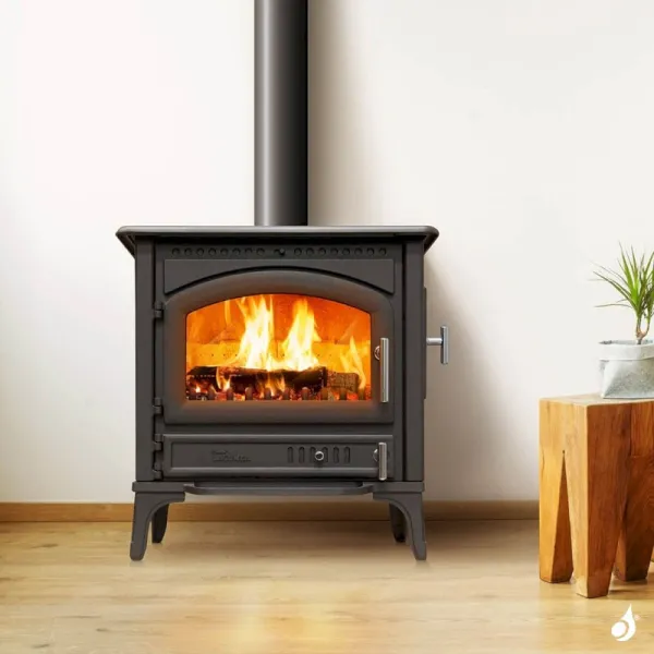 Poêle à Bois Lacunza Levante Puissance 10kW Structure Fonte Sortie Fumée Supérieure Ø15 Cm – Image 4