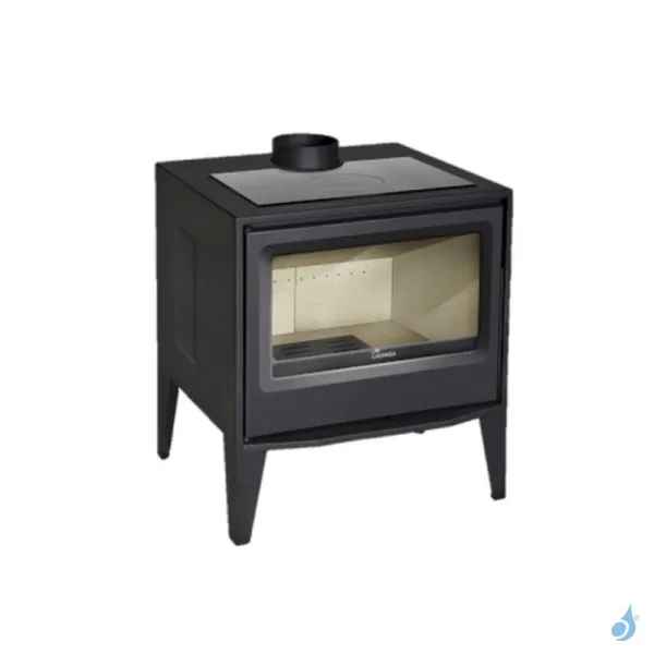 Poêle à Bois Lacunza Martina Puissance 7kW Structure Acier Sortie Fumée Supérieure Ø15 Cm – Image 3