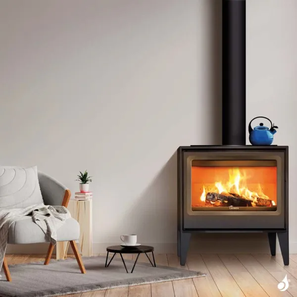 Poêle à Bois Lacunza Martina Puissance 7kW Structure Acier Sortie Fumée Supérieure Ø15 Cm – Image 5