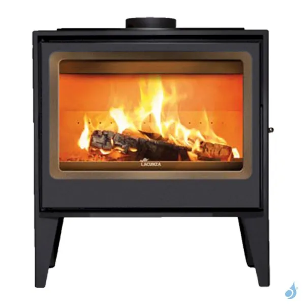 Poêle à Bois Lacunza Martina Puissance 7kW Structure Acier Sortie Fumée Supérieure Ø15 Cm