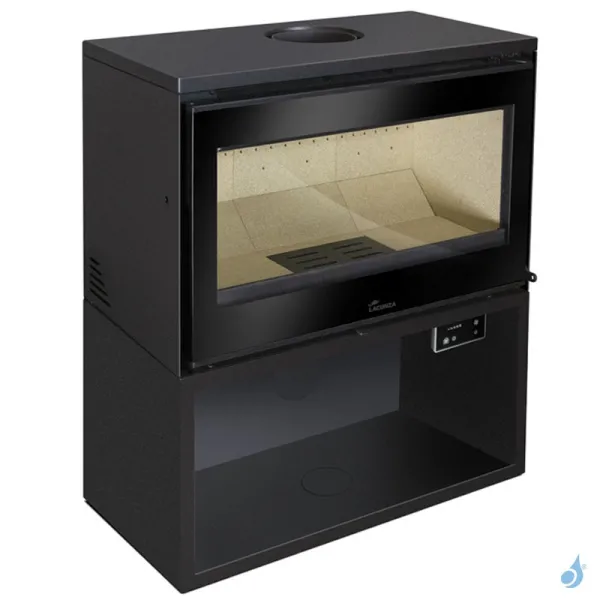 Poêle à Bois Lacunza Paris 700 Puissance 8.0kW Structure Acier Sortie Fumée Supérieure Ø15 Cm – Image 2