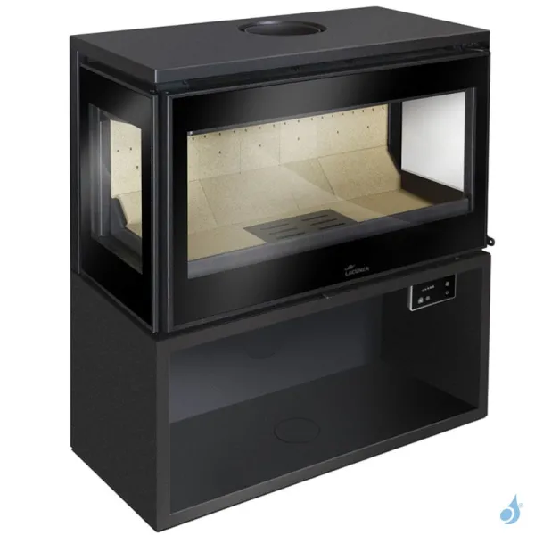 Poêle à Bois Lacunza Paris 800 CLID Puissance 10kW Structure Acier Sortie Fumée Supérieure Ø15 Cm – Image 2