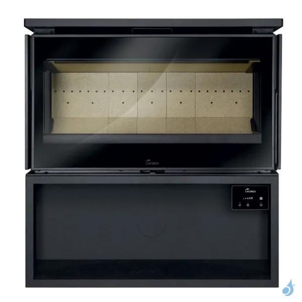 Poêle à Bois Lacunza Paris 800 CLID Puissance 10kW Structure Acier Sortie Fumée Supérieure Ø15 Cm – Image 3