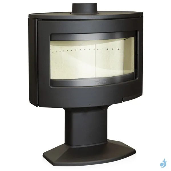 Poêle à Bois Lacunza Tarbes Star Puissance 9kW Structure Fonte Sortie Fumée Supérieure Ø15 Cm – Image 3