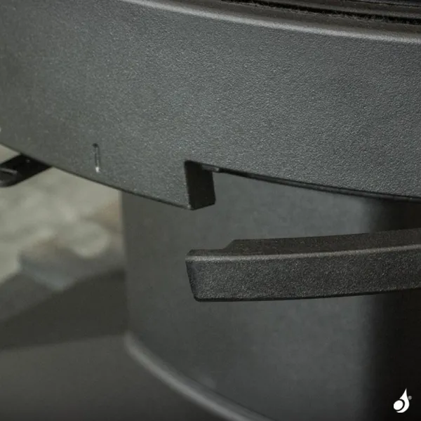 Poêle à Bois Lacunza Tarbes Star Puissance 9kW Structure Fonte Sortie Fumée Supérieure Ø15 Cm – Image 4