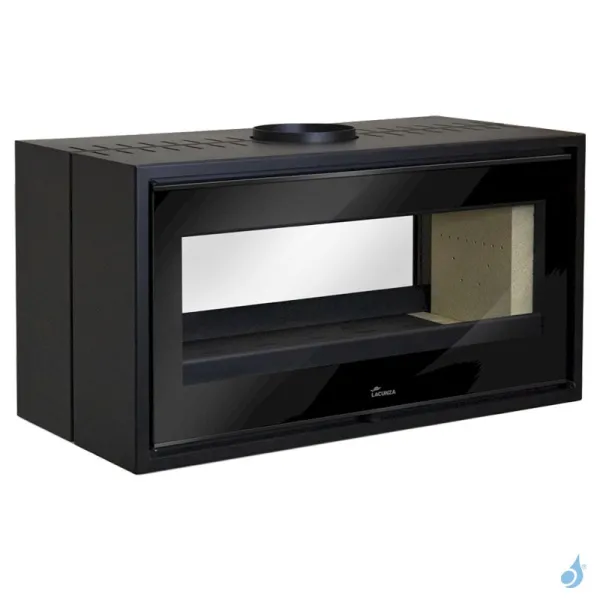 Poêle à Bois Lacunza Verona 1000 Puissance 17kW Structure Acier Sortie Fumée Supérieure Ø20 Cm – Image 3