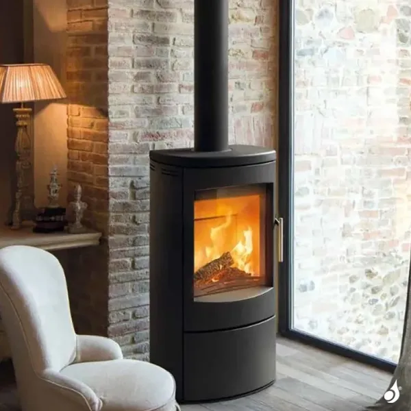 Poêle à Bois MCZ Ahlma Puissance 5.9kW Sortie Fumée Supérieure Ø15 Cm – Image 3