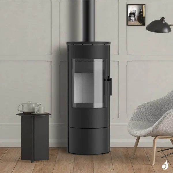 Poêle à Bois MCZ Rayha Steel Puissance 7.8kW Sortie Fumée Supérieure Ø15 Cm – Image 3