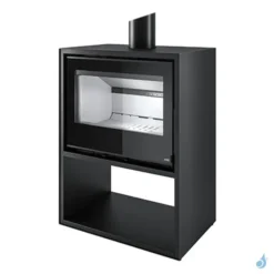 Poêle à Bois MCZ Steel Case 60 Puissance 6.6kW Sortie Fumée Supérieure Ø15 Cm