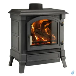 Poêle à Bois Nestor Martin H 33 Puissance 5.5kW Catalytic Hybrid Woodbox Sortie Fumée Postérieure Ou Supérieure