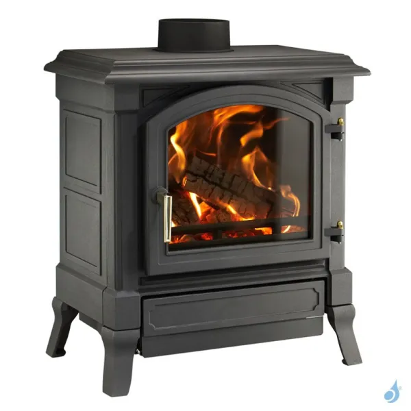 Poêle à Bois Nestor Martin H 33 Puissance 5.5kW Catalytic Hybrid Woodbox Sortie Fumée Postérieure Ou Supérieure