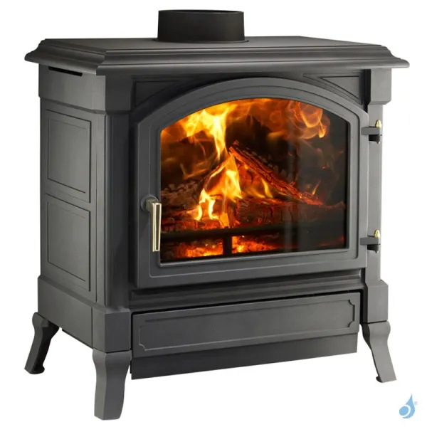 Poêle à Bois Nestor Martin H 43 Puissance 8kW Catalytic Hybrid Woodbox Sortie Fumée Postérieure Ou Supérieure