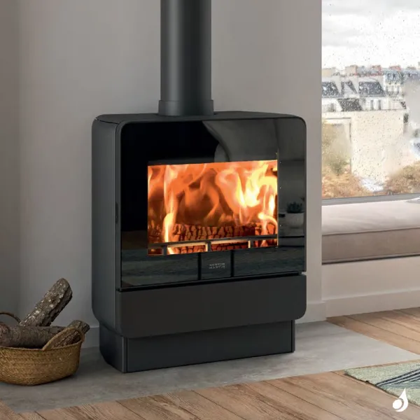 Poêle à Bois Nestor Martin M 43 Puissance 8kW Catalytic Hybrid Woodbox Sortie Fumée Postérieure Ou Supérieure – Image 3