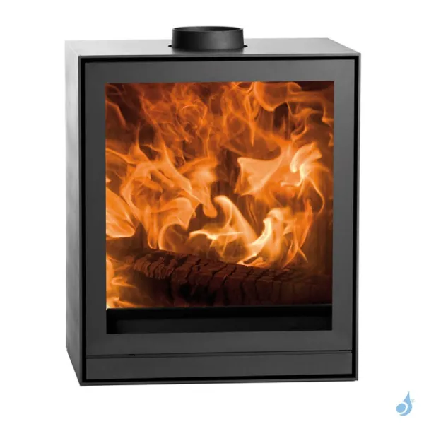 Poêle à Bois Nestor Martin TQH 43 Puissance 8.8kW Catalytic Hybrid Woodbox Sortie Fumée Postérieure Ou Supérieure