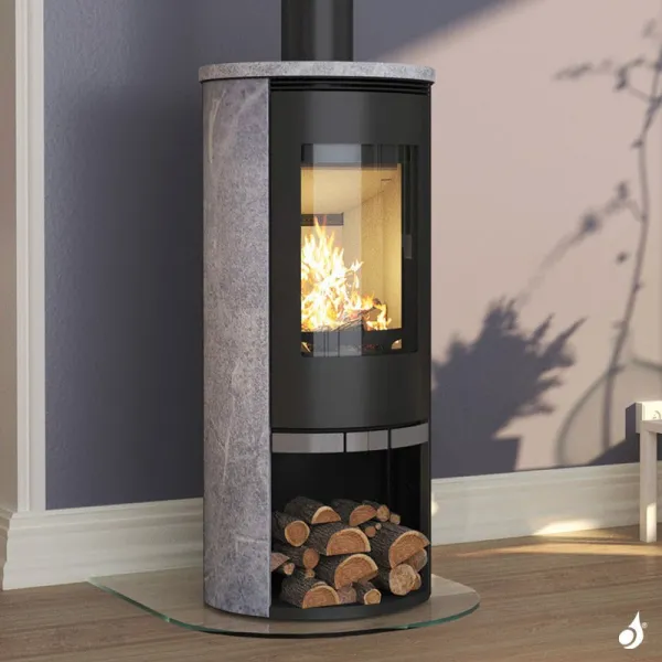 Poêle à Bois Nordrï Kara Ollaire Puissance 7kW Sortie Fumée Postérieure Ou Supérieure – Image 2