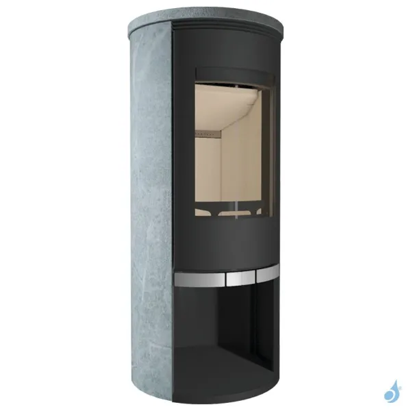 Poêle à Bois Nordrï Kara Ollaire Puissance 7kW Sortie Fumée Postérieure Ou Supérieure