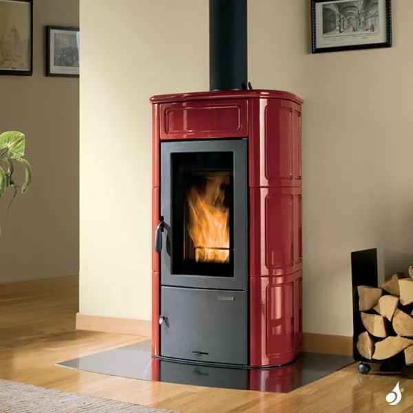 Poêle à Bois Palazzetti Elisa Puissance 9.7kW Sortie Fumée Supérieure – Image 3