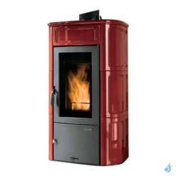 Poêle à Bois Palazzetti Elisa Puissance 9.7kW Sortie Fumée Supérieure