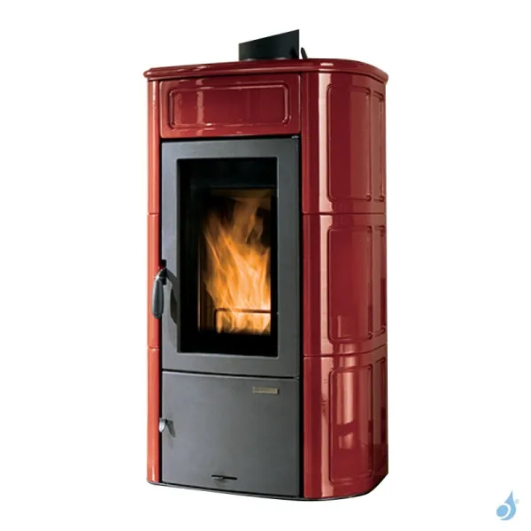 Poêle à Bois Palazzetti Elisa Puissance 9.7kW Sortie Fumée Supérieure