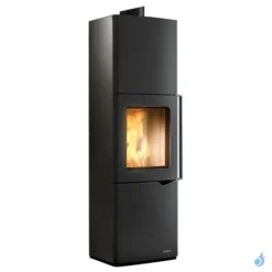 Poêle à Bois Palazzetti Eva S Avec Accumulation Puissance 7kW Sortie Fumée Supérieure